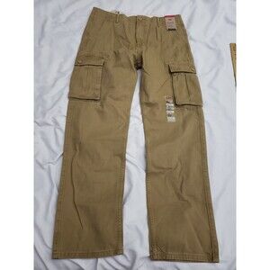 NWT Levi's Mens Size 33x34 Ace Cargo Relaxed Fit 100% Cotton Tan Beige Pants